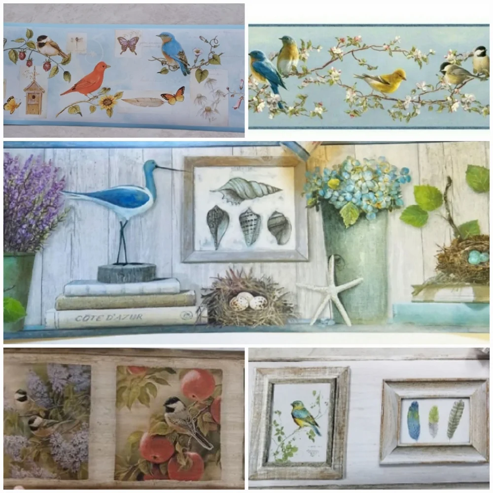 Wallpaper Border Garden Tools & Bee Hives